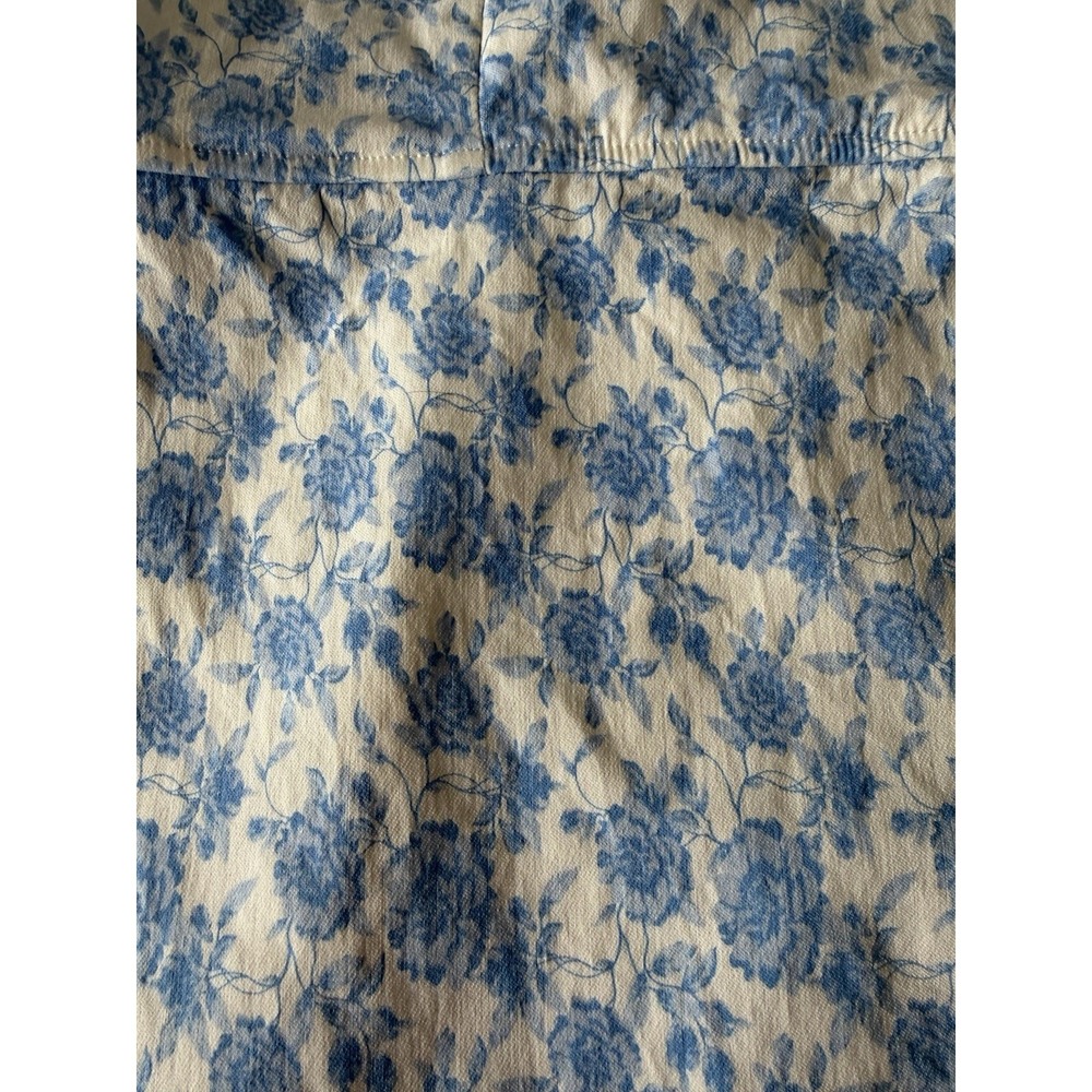 Trixxi Women's White Mini Summer Dresses with Blue Floral Print Size L - Picture 13 of 16